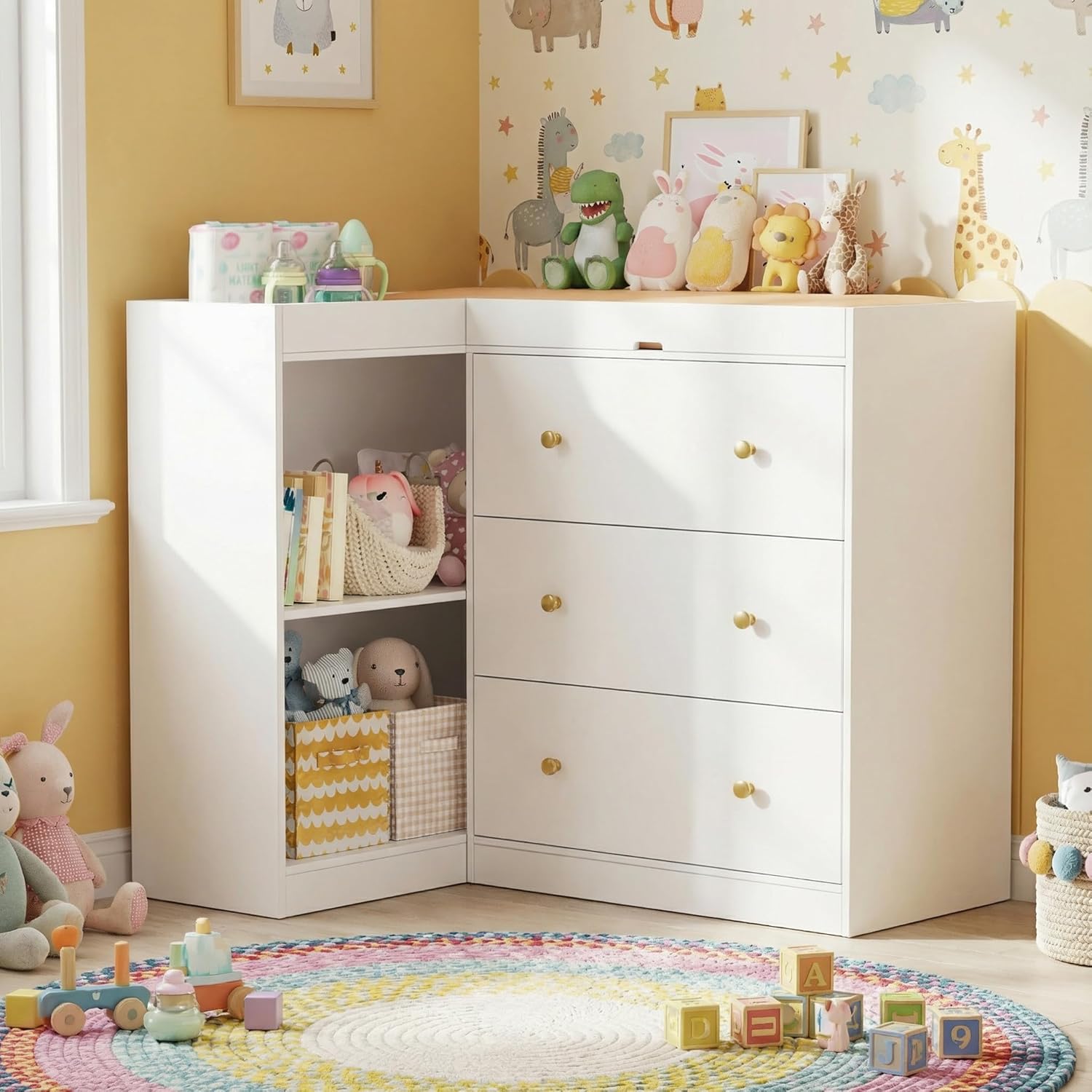 #Corner Nursery Changing Table - Baby Nursery Dresser Changing Table review and price
