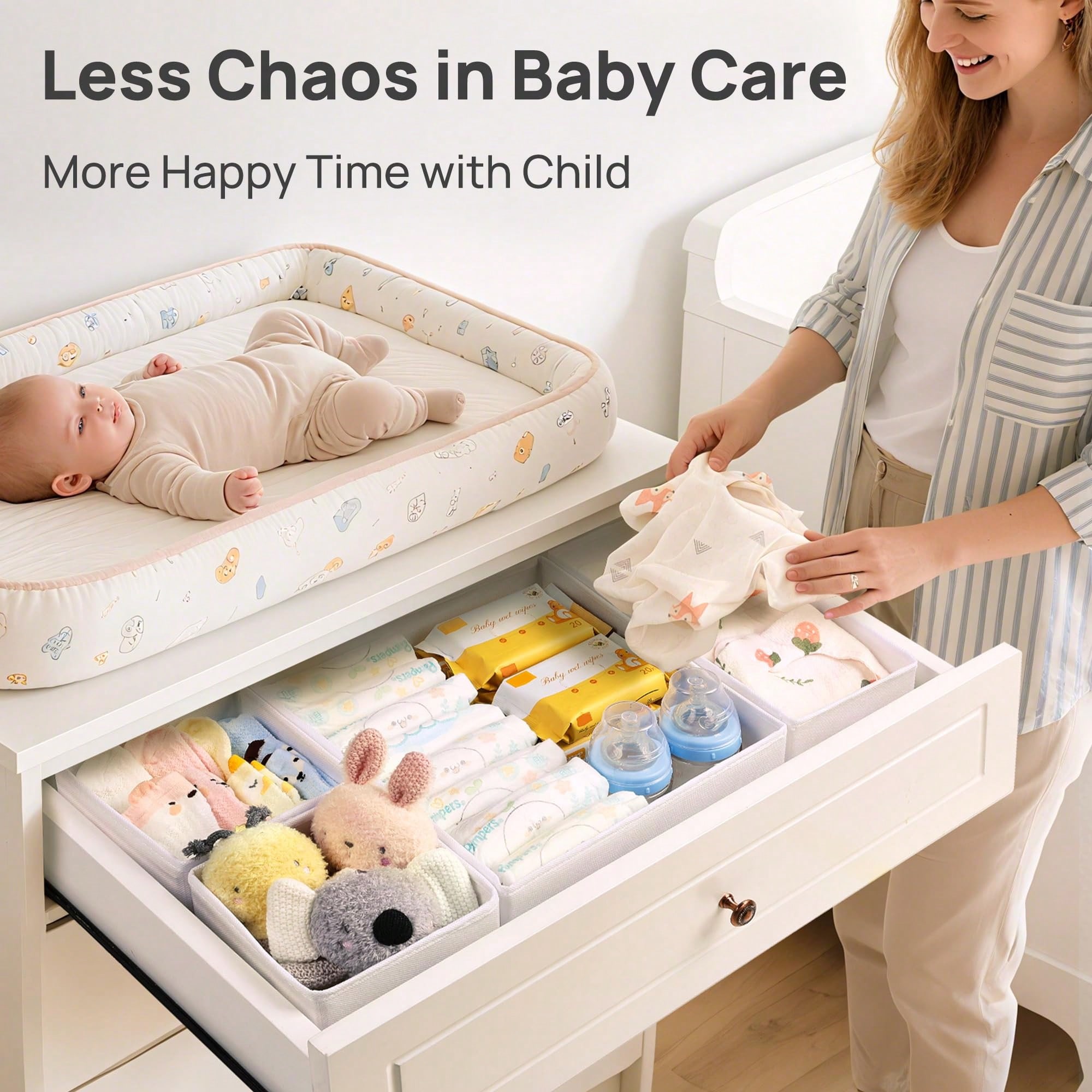 12 Pack Baby Clothes Dresser D - Baby Nursery Dresser Changing Table review and price