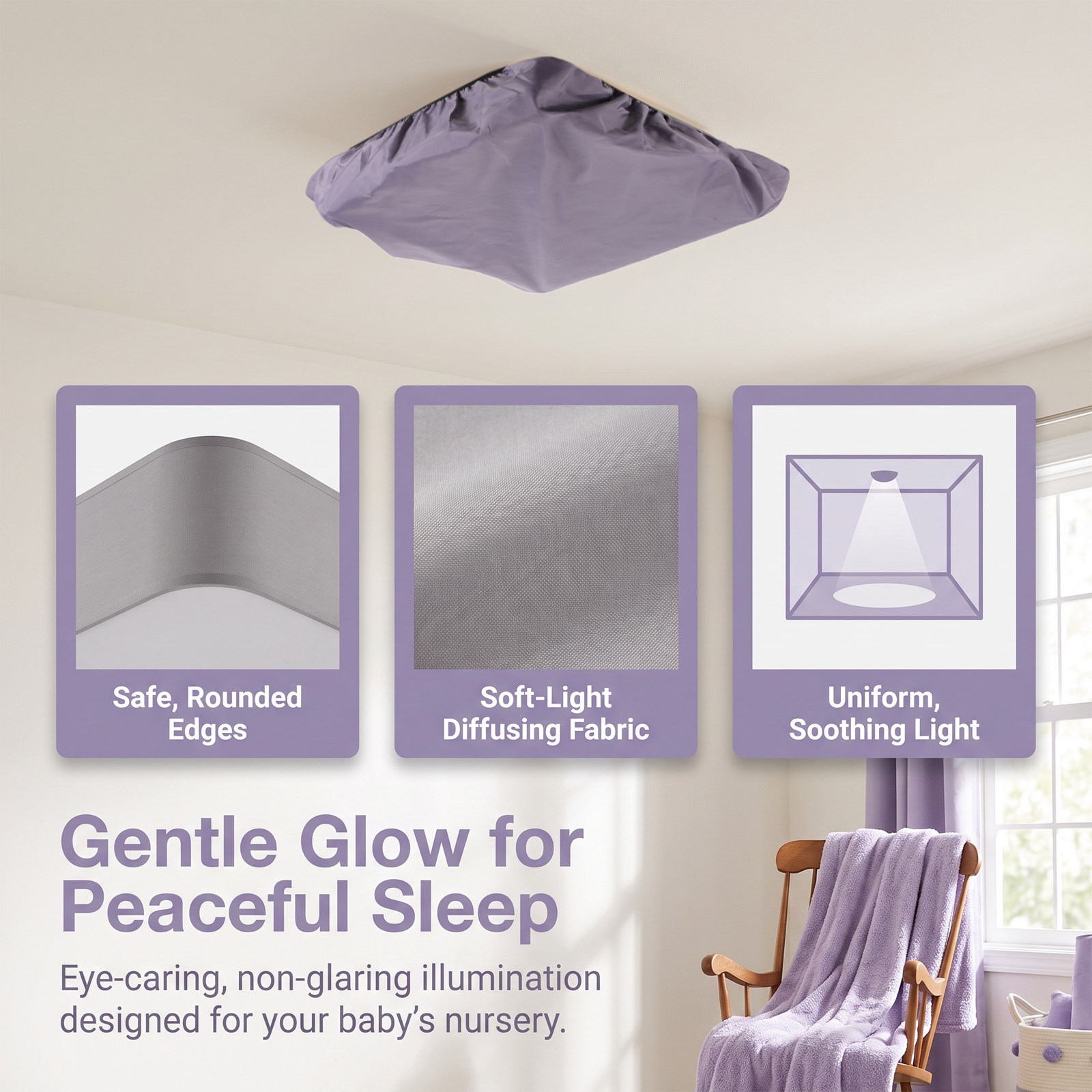 Baby Ceiling Light Fabric Lamp - Baby Nursery Lampshade review and price