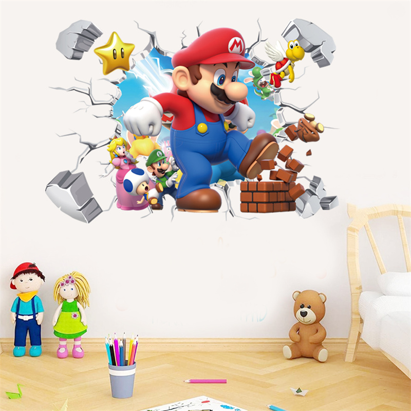 3D Cartoon Anime Game Characte - Baby Nursery Wall Stickers review and price