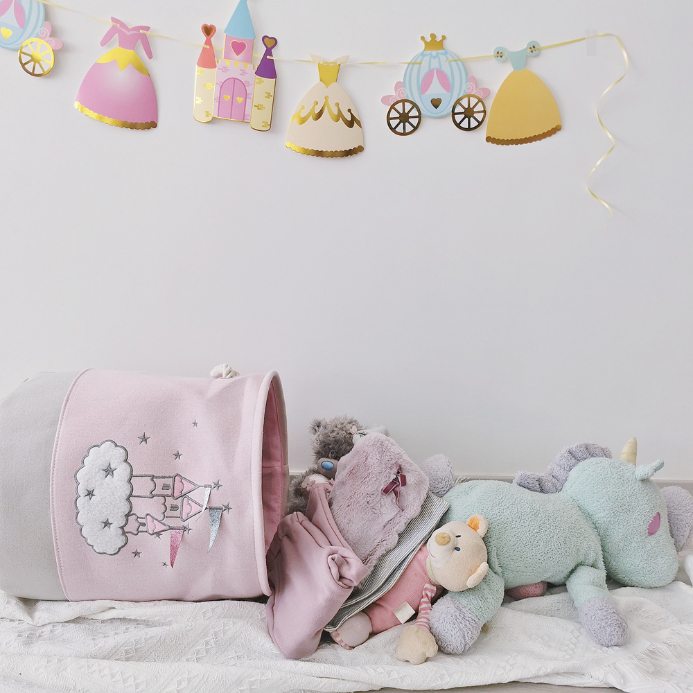 Large Pink Laundry Basket Kids - Laundry Hamper Nursery review and price