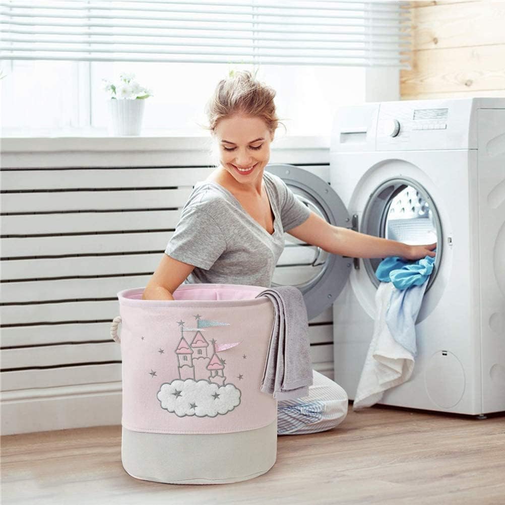 Large Pink Laundry Basket Kids - Laundry Hamper Nursery review and price
