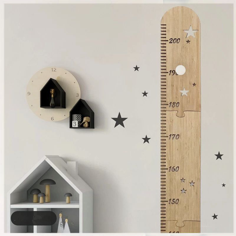 5 Sheets Nordic Wooden Kids He - Baby Nursery Wall Stickers review and price
