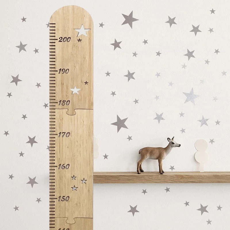 5 Sheets Nordic Wooden Kids He - Baby Nursery Wall Stickers review and price