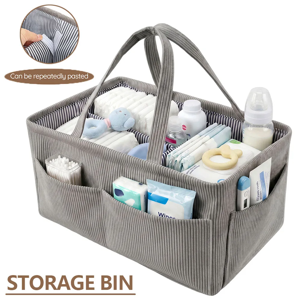 Baby Nappy Caddy Organizer Fol - Storage Basket Fabric review and price