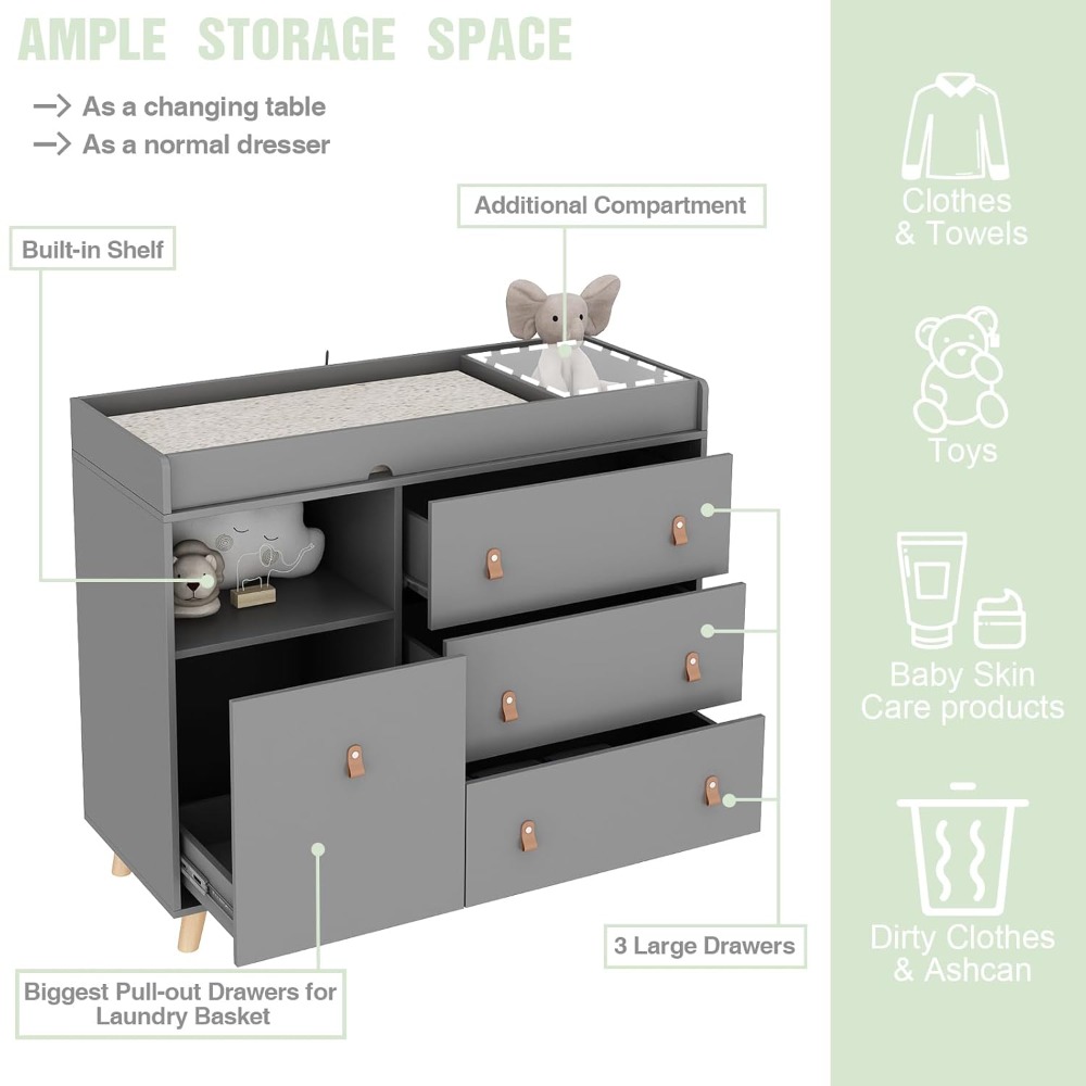 Baby Dresser Changing Table, T - Baby Nursery Dresser Changing Table review and price