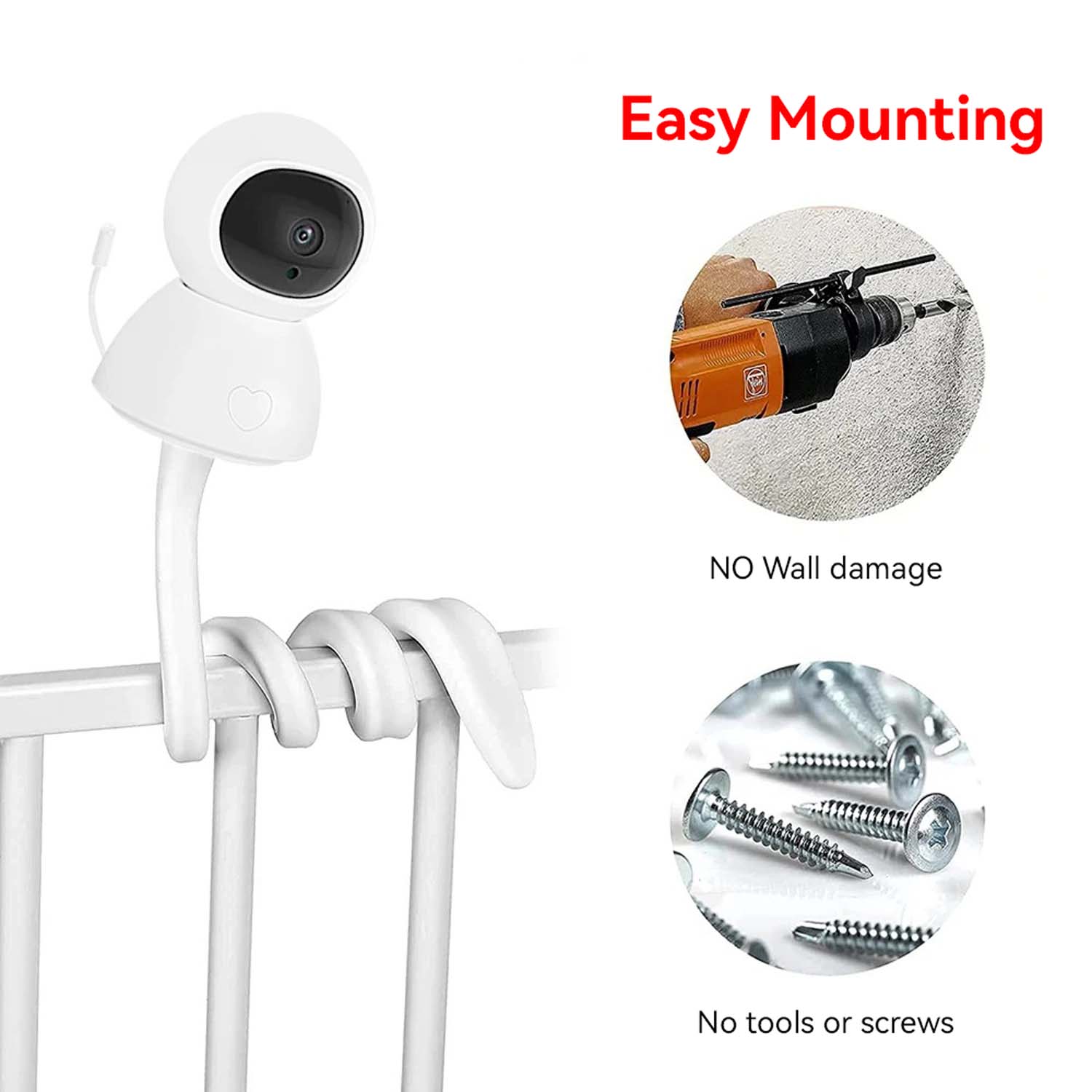 Baby Monitor Holder Flexible B - Baby Nursery Camera review and price