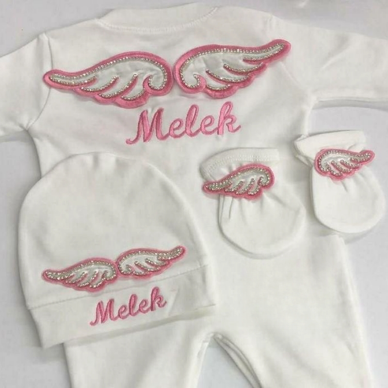 Dollbling 3pcs Embroidery Name - Baby Nursery Outfits review and price
