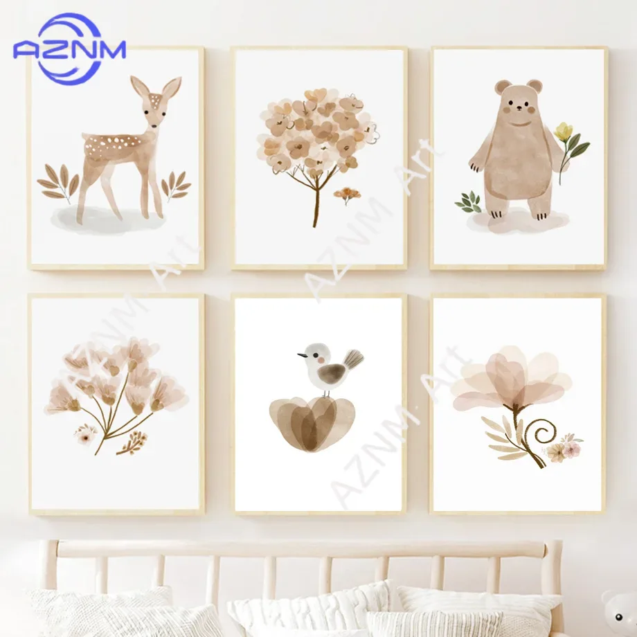 Boho Nursery Wall Art Canvas - - Baby Nursery Prints review and price