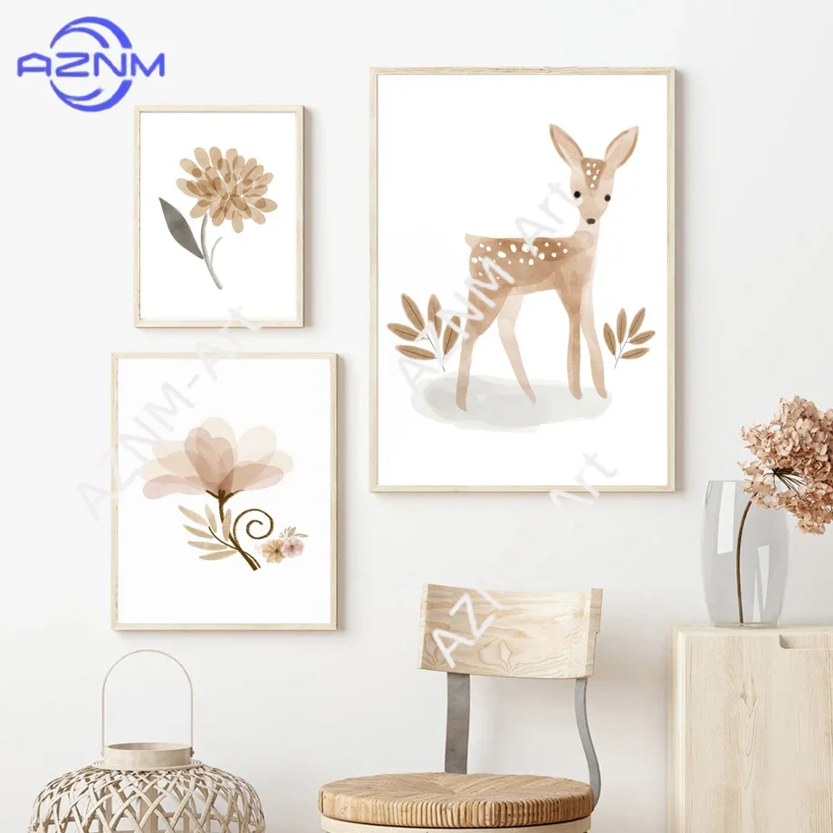Boho Nursery Wall Art Canvas - - Baby Nursery Prints review and price