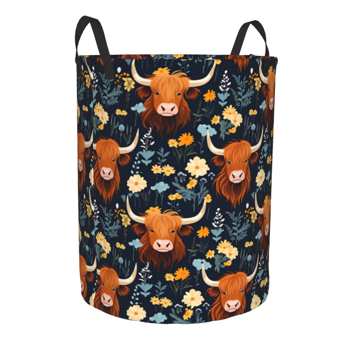 Floral Highland Cows Laundry B - Laundry Hamper Nursery review and price