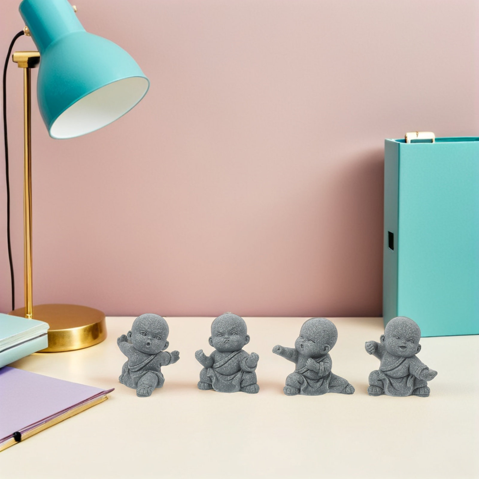 4Pcs Feng Shui Sandstone Baby  - Baby Bookshelf Small review and price