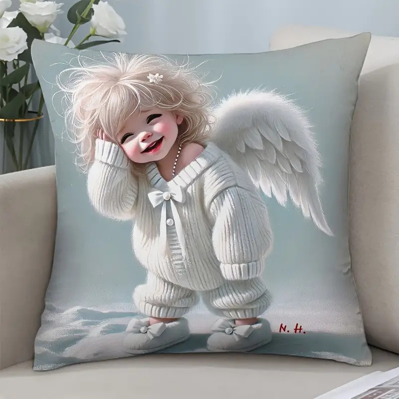 Cute Angel Baby Pillow Case, W - Baby Nursery Outfits review and price