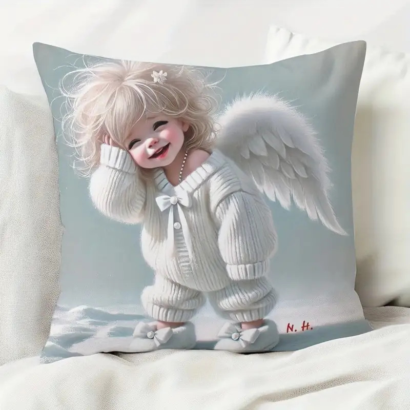 Cute Angel Baby Pillow Case, W - Baby Nursery Outfits review and price
