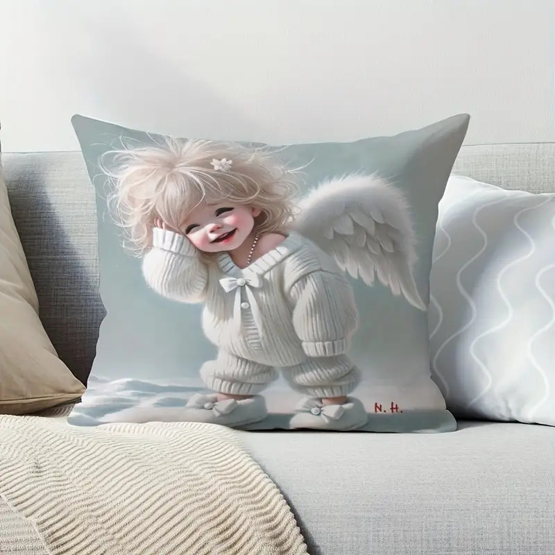 Cute Angel Baby Pillow Case, W - Baby Nursery Outfits review and price