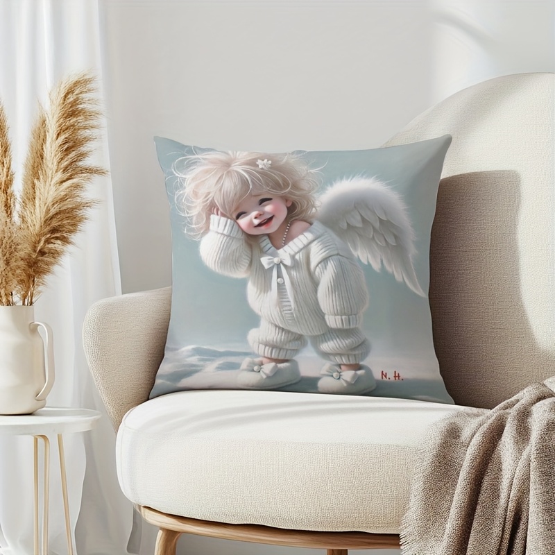 Cute Angel Baby Pillow Case, W - Baby Nursery Outfits review and price