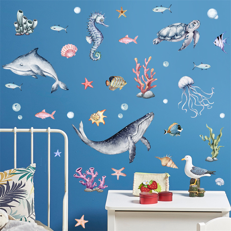 Luminous Ocean Animal Wall Sti - Baby Nursery Wall Stickers review and price