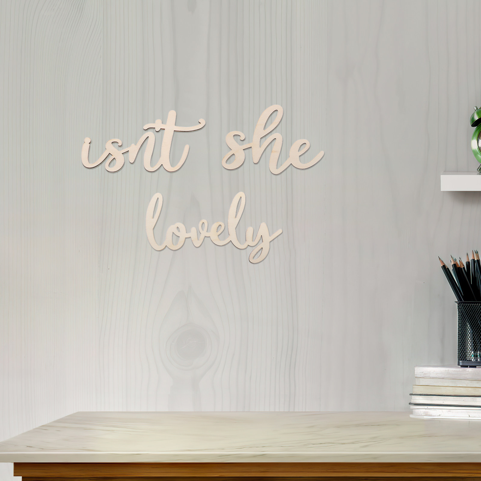 Wood Sign Wooden Wall Sticker  - Baby Nursery Wall Stickers review and price