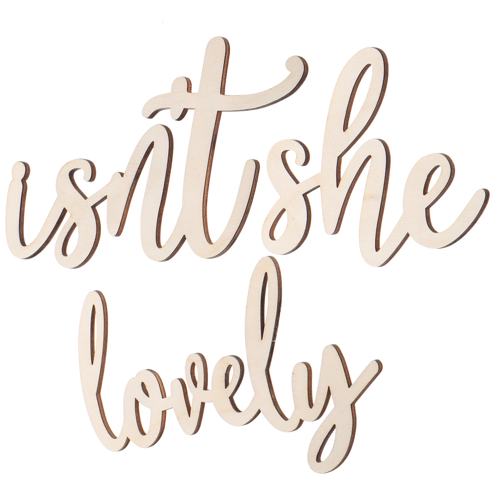 Wood Sign Wooden Wall Sticker  - Baby Nursery Wall Stickers review and price
