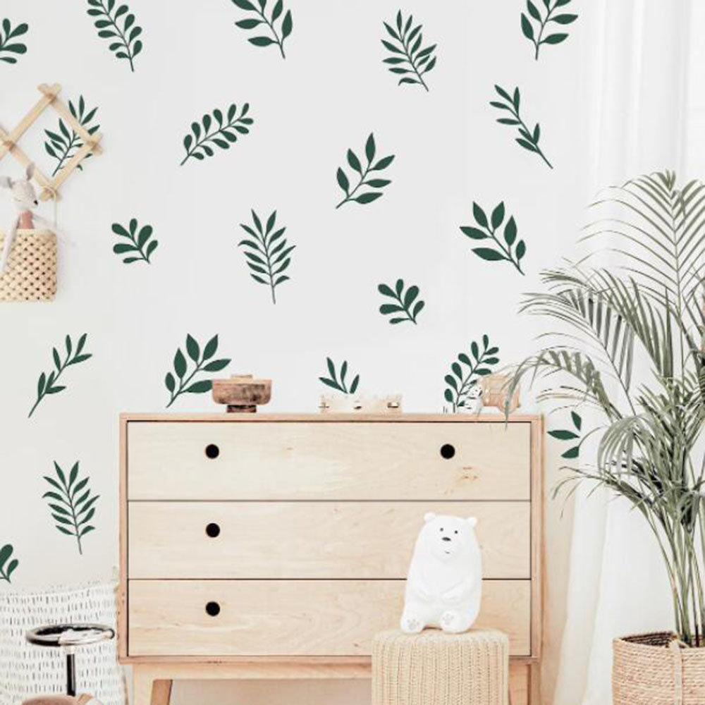 41Pcs Botanical Leaf Wall Stic - Baby Nursery Wall Stickers review and price