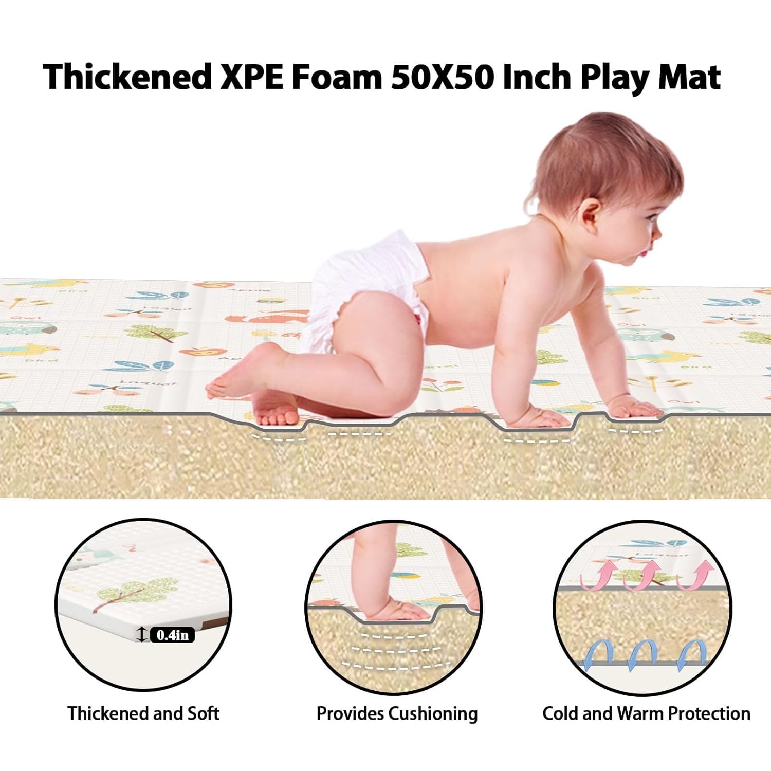Baby Play Mat Double Sided Fol - Baby Mattress Waterproof review and price