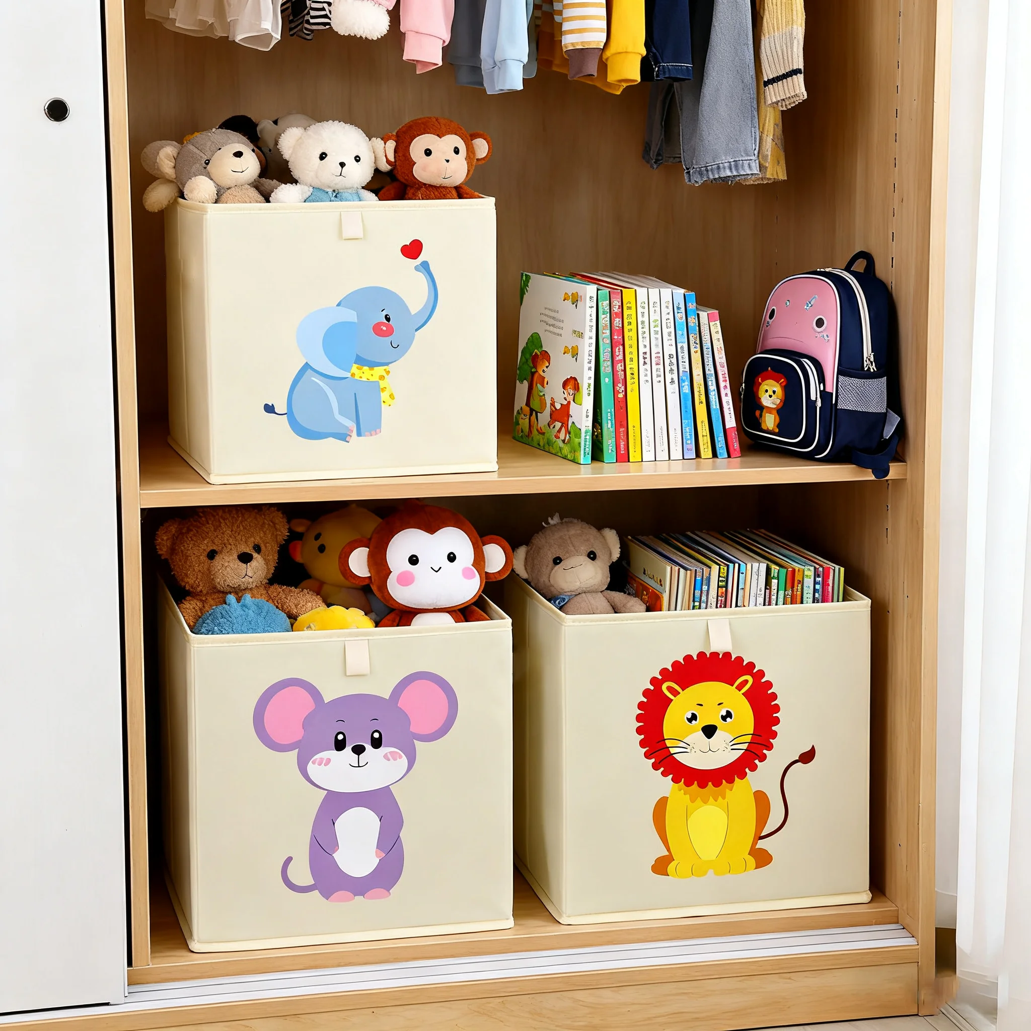 Cute Cartoon Kids Storage Bask - Storage Basket Fabric review and price